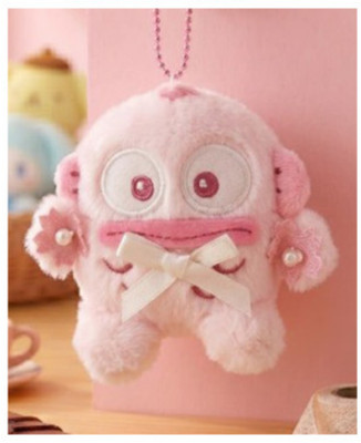Sanrio Characters Official Plush Doll Pink tone Hangyodon 8cm Keyring Bagcharm