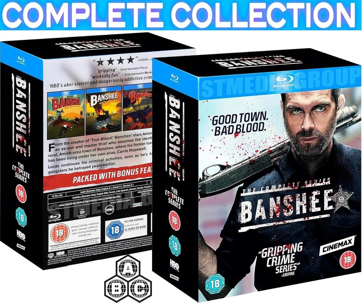 Banshee: The Complete 1-4 Series Blu-ray [Region Free] 15-Disc Set