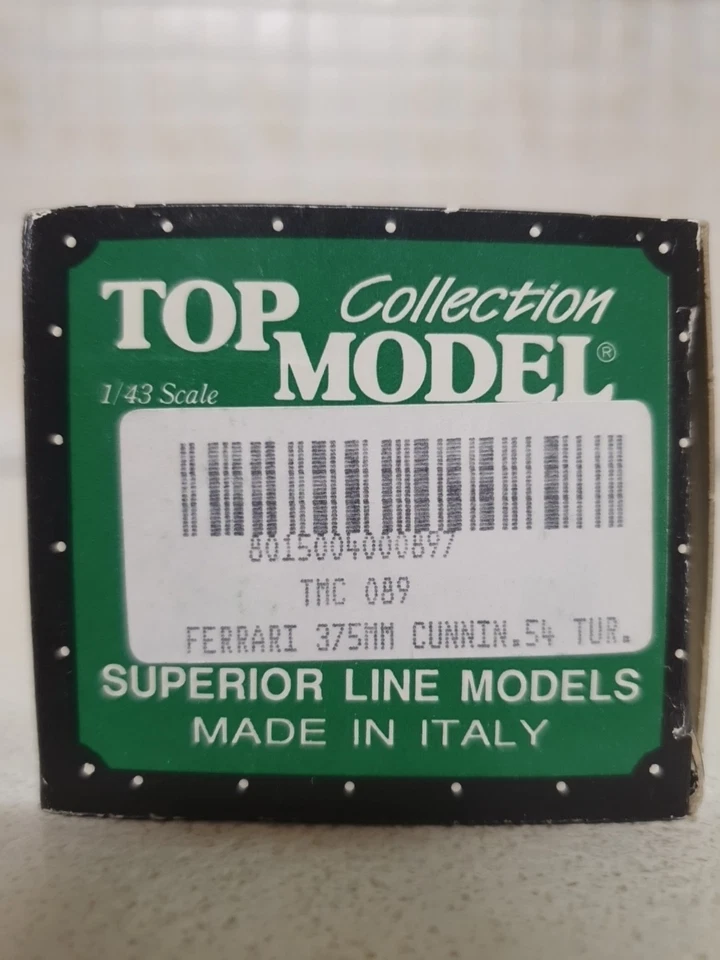 1/43 TOP MODEL FERRARI 375 MM (TMC 089)# CUNNIN.54 TUR#.NO BANG BEST ART MODEL - Immagine 2 di 4