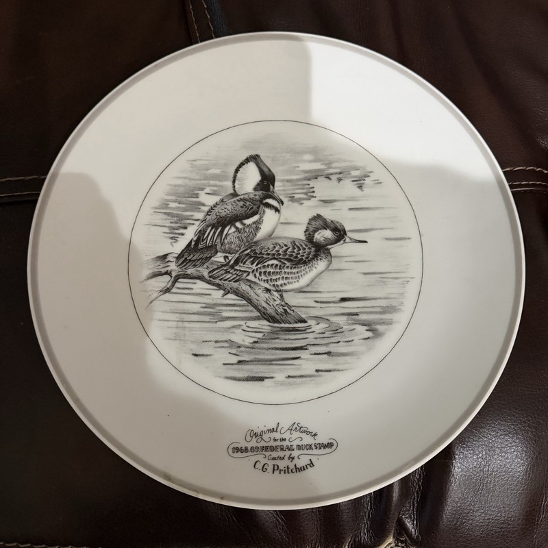 1968–69 Federal Duck Stamp Limoges porcelain collector plate produced in France