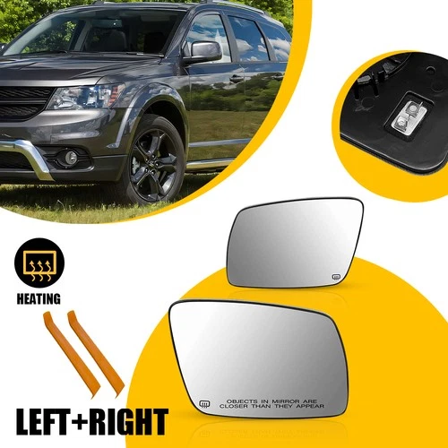 Mirror Glass For 2009-2020 Dodge Journey Left Right Heated 68045693AA 68045690AA