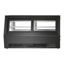 Refrigerated Display Case, 7.1 Cu.Ft./190L Countertop Pastry Display Case, 2-Tie
