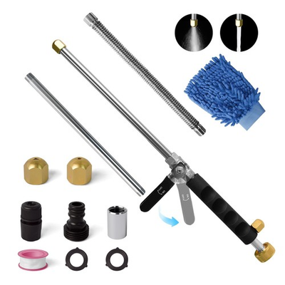 #ad Jet High Pressure Power Washer Wand 2 In 1 Power Washer Nozzle Cleaning Tool... $31.27