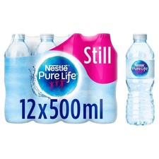Nestle Pure Life Still Spring Water Recyclable Bottles 12x500ml Multipack NEW