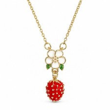 Strawberry Necklace Strawberry Shortcake Backpack Dainty Gold Necklace Women ...