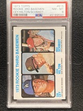 1973 Topps #615 Mike Schmidt PSA 8