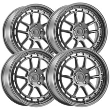Set-4 Mkw M208 18x8 5x4.55x114.3 Matte Grey 35mm Wheels Rims 18 Inch