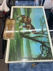 Vintage 1950s Budweiser Beer Lighted Sign Two Clydesdales Scene