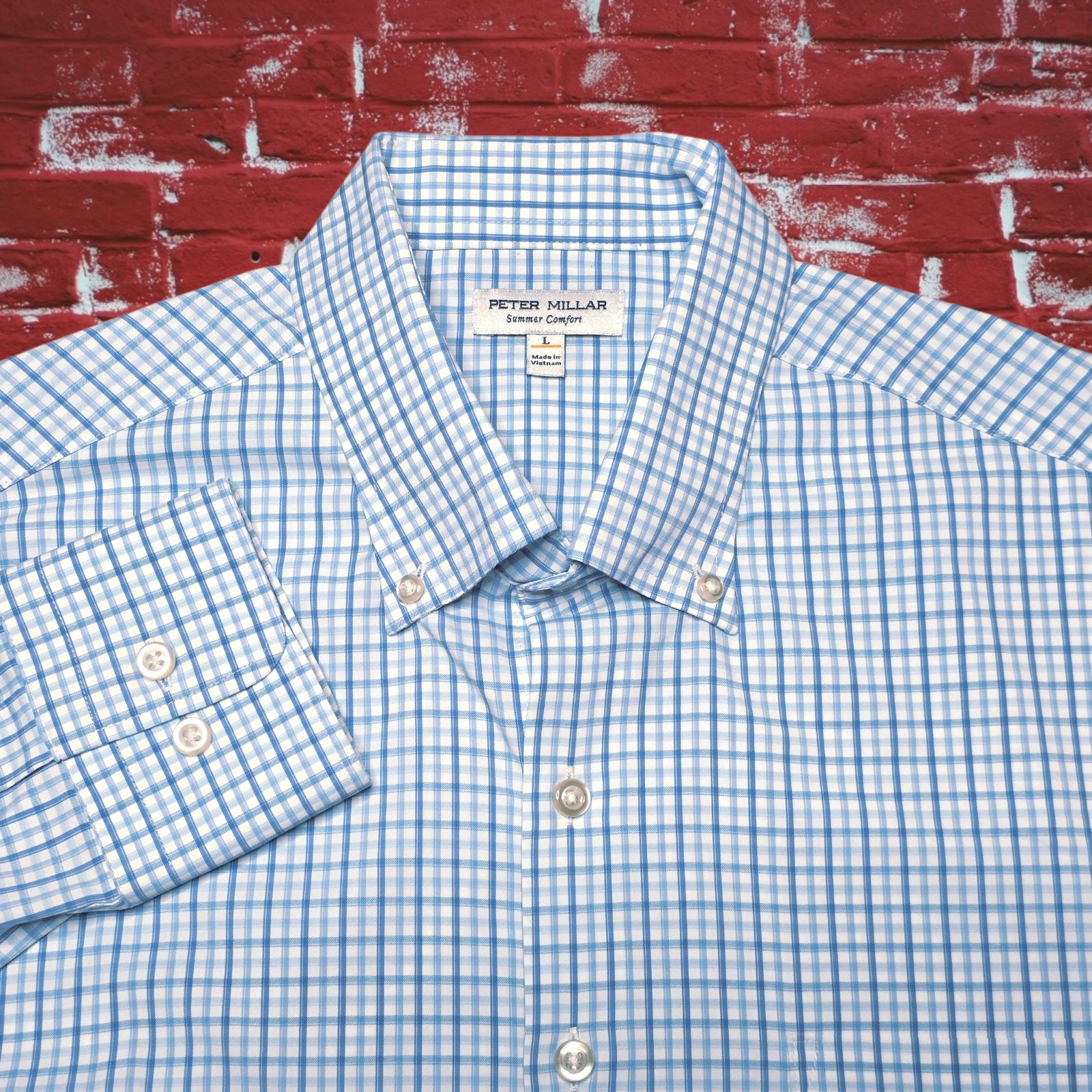 Peter Millar Daventry Performance Button-Down Spo… - image 1
