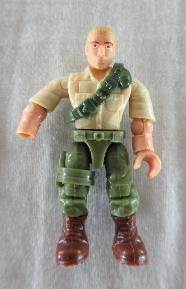 G.I. Joe Duke Action Figure + Display Stand Mega Bloks Mattel 2024 MISSING HAND - Image 4 of 4