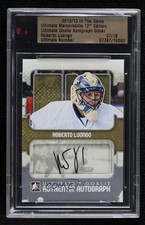 2012 ITG Ultimate Memorabilia 12th Edition Silver 7/19 Roberto Luongo Auto av1