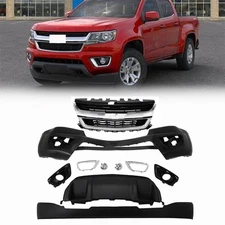 Front Bumper Grille Assembly w/Light For 2015 2016 2017-2020 Chevrolet Colorado