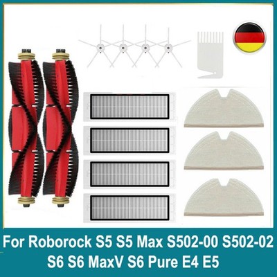 Für Xiaomi RoboRock S5 S6 Zubehör Ersatz Filter Bürsten S5 Max S6 MaxV S6 Pure