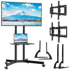 Mobile TV Stand on Wheels, Free Standing TV Stand for 23-60 Inch TV UK