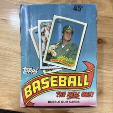 Topps 1989 Major League Baseball Bubble Gum Pack wax box (36) - 15 cards per