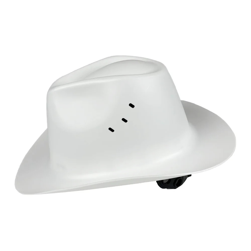 Cowboy Safety Helmet Hard Hat Vented Full Brim Construction ANSI
