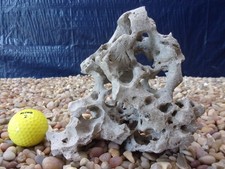 02 Texas/TN Holey Rock 06"x07"x04" Aquarium Reptile Honeycomb Limestone