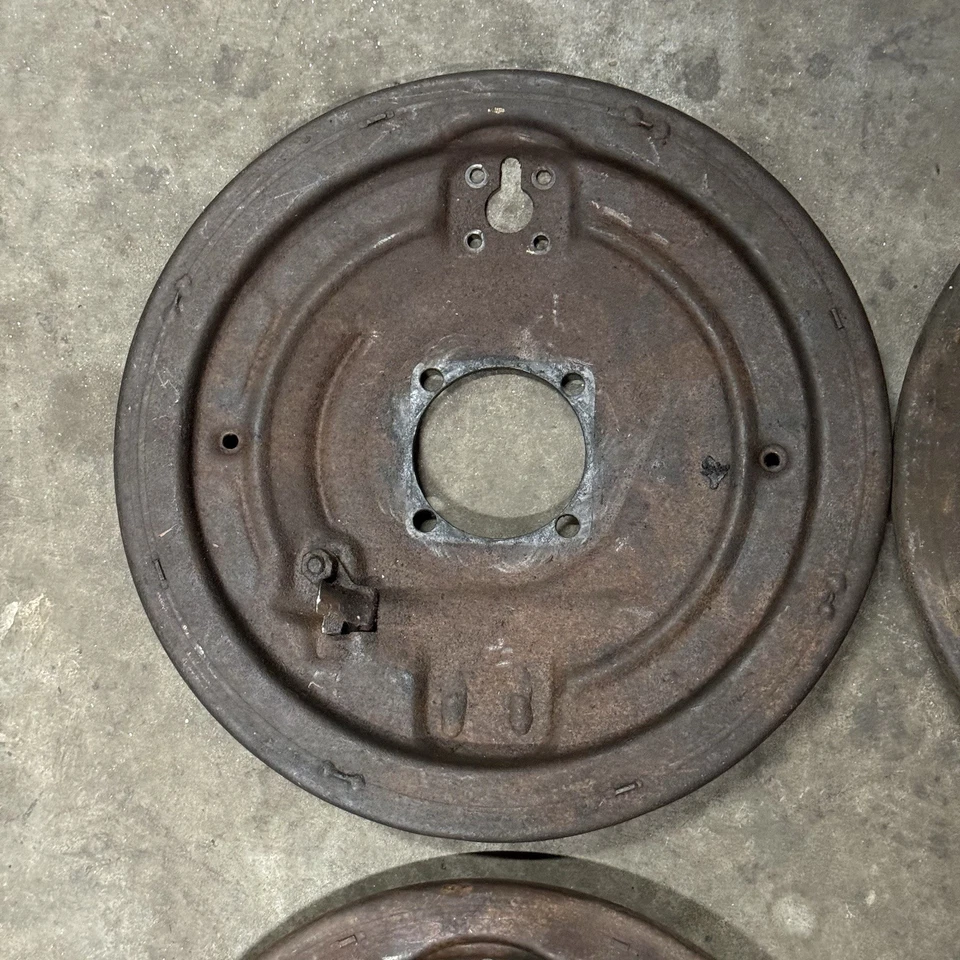 (4) Juego de placas de respaldo FRENOS DE TAMBOR delanteros + traseros Porsche 356 B L&R Foto 4 de 4