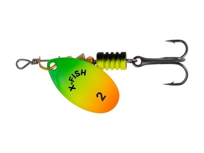 NEU X-Fish Stark #2 4.5g Köder Blinker Spinner Hecht Barsch Zander FARBEN