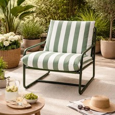 Kettler Cloud Relaxer Garden Chair Forest Green Padded Outdoor Patio Lounge Seat