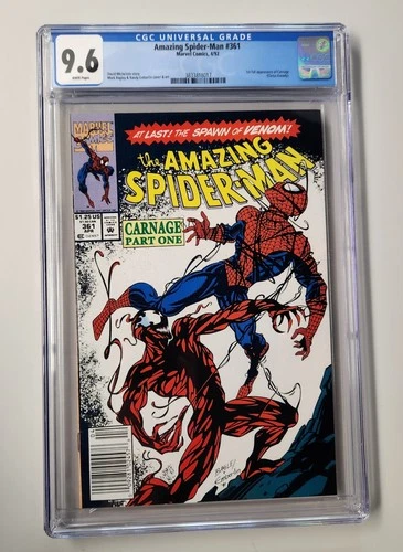 Amazing Spider-Man #361 CGC 9.6 Newsstand - First Carnage Appearance