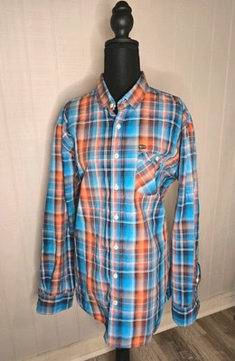 Engbers Men XL Regular Fit Plaid Button Up Shirt Long Sleeve