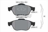Pagid Bremsbelagsatz Scheibenbremse T1214N FüR Renault Espace 4 JK0 VEL Satis 2