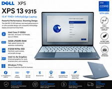 Dell XPS 13 9315 13.4" FHD+ i7-1250U 32GB RAM 512GB SSD Windows 11 Pro