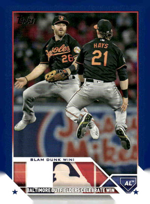 2023 Topps #499 Slam Dunk Win! Blue Star