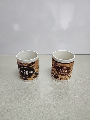2 Royal Norfolk Coffee Cups ''The Best Coffee'' & ''Coffee Time''