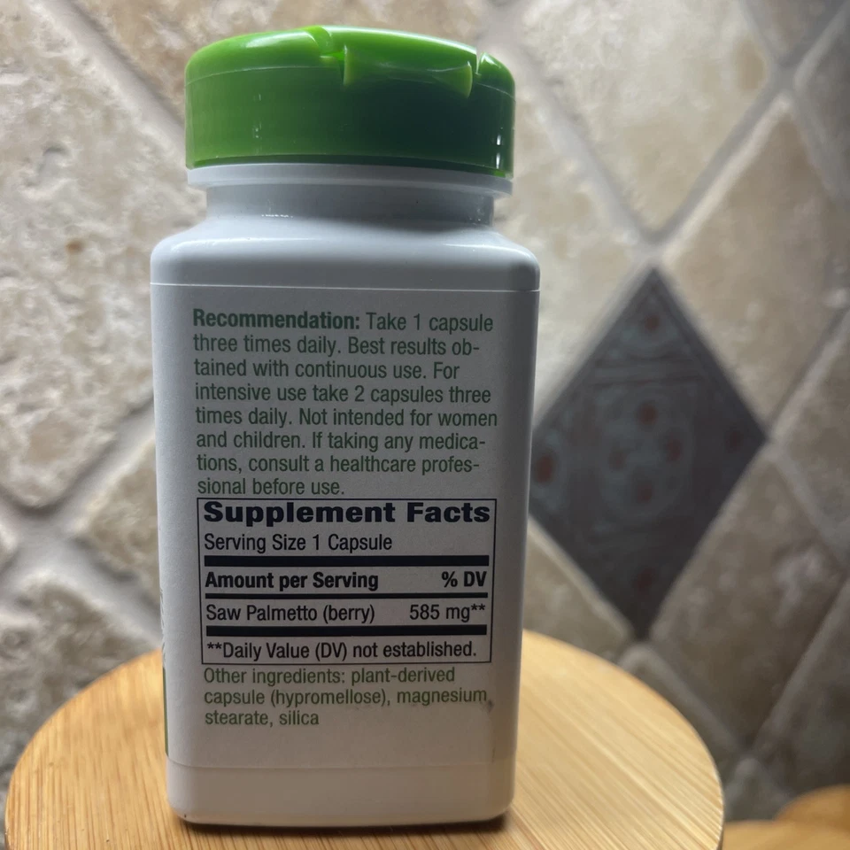 Prostate Health SAW PALMETTO BERRIES 585mg - 100 Cápsulas Nature's Way 12/2027 - Imagem 4 de 4