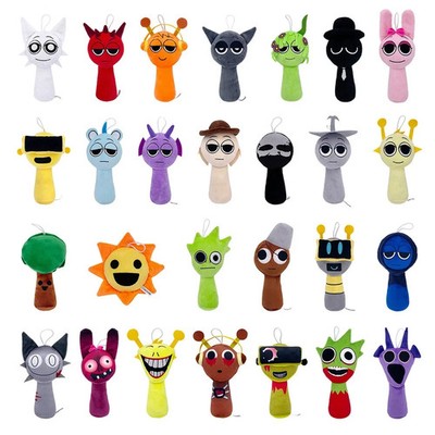 2025 NEW Sprunki Plush,Sprunki Game Plush Wenda Sprunki Sprunki Gray for Kids