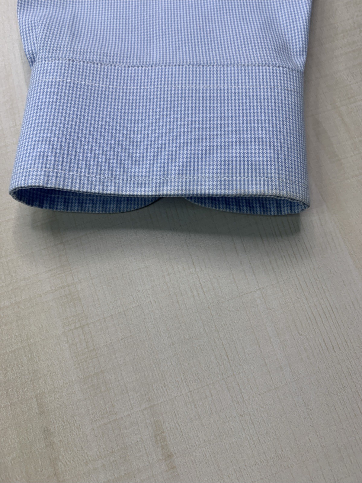 Brooks Brothers Blue Houndstooth Cotton Non Iron Button Down Dress Shirt Mens 16 thumbnail 10