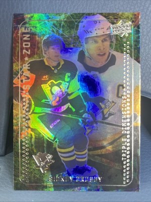 2023-24 UD Star Zone Sidney Crosby RAINBOW HOLO FOIL REFRACTOR #SZ-30 Penguins