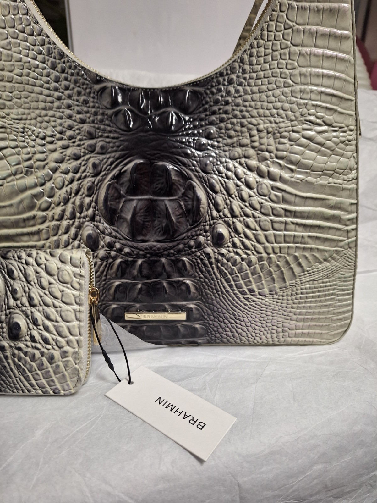 Brahmin Melbourne Collection Everlasting Ombre Tabitha Shoulder Matching Wallet image 3