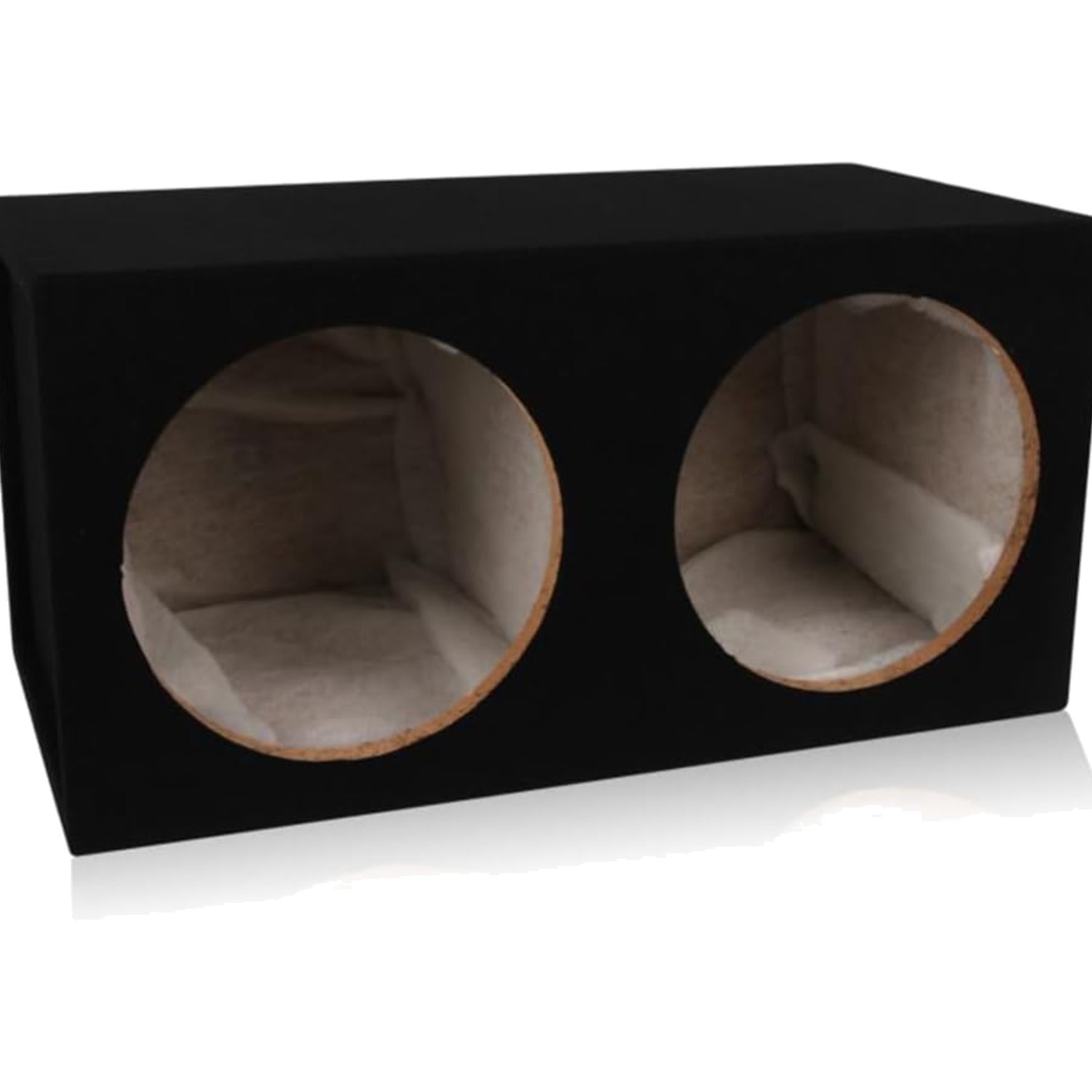 Durable Dual 12-inch Subwoofer Enclosure with Polyfil for Clear Sound Quality