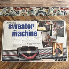 Vtg BOND INCREDIBLE SWEATER MACHINE Original Box Knitting w/ Instructions
