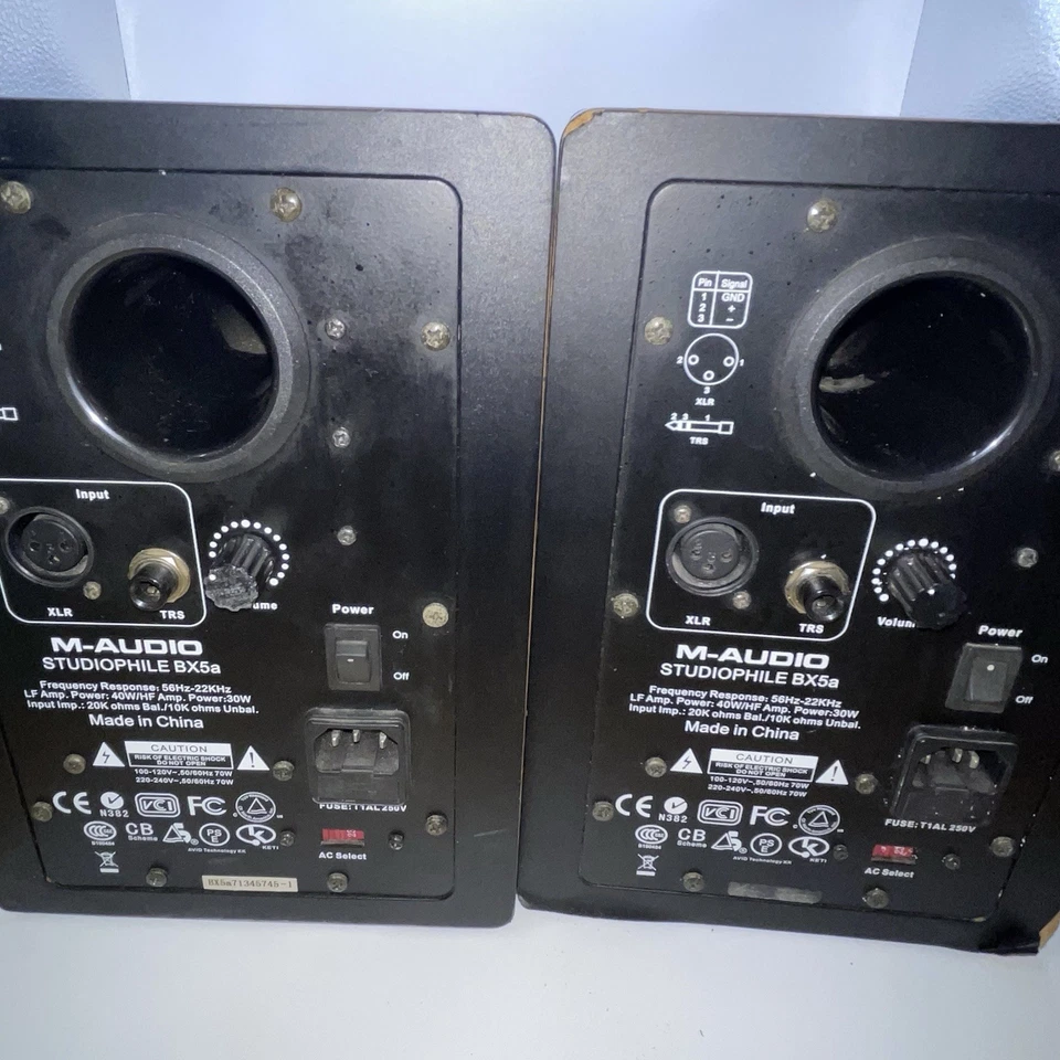 Pair of M-Audio Studiophile BX5a Deluxe Studio Monitors Speakers, Home Recording - Image 4 of 4