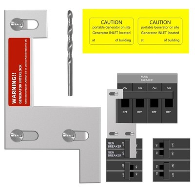 Generator Interlock Plate Kits 150/200Amp Panel Professional and Interlock Kits