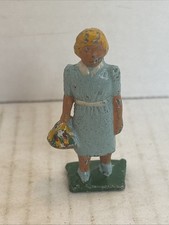 Vintage Grey Iron American Family Series H-2 Woman With Basket