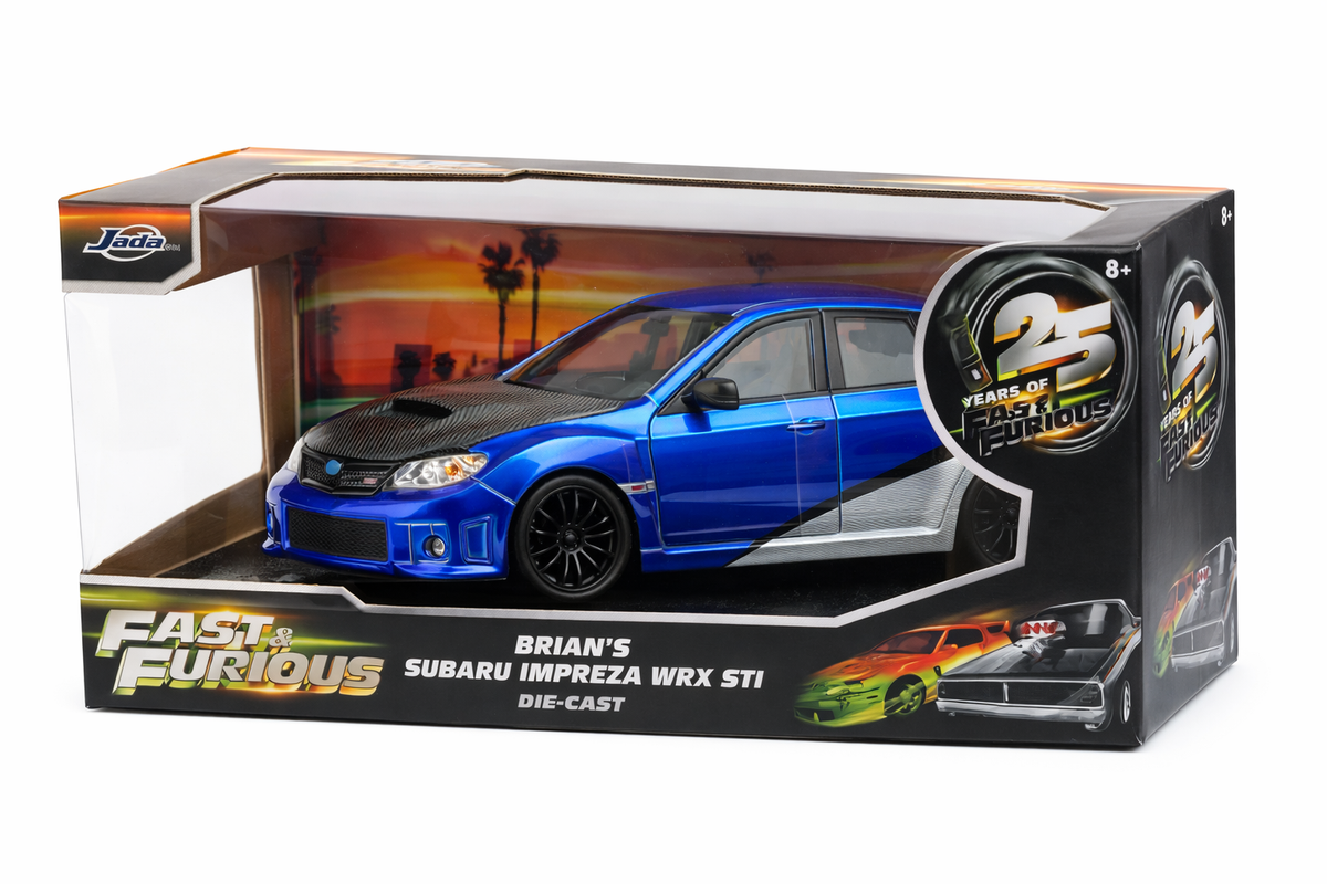 Brian's Subaru Impreza WRX STI Fast & Furious 1:24 Diecast Jada