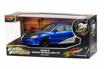 Brian's Subaru Impreza WRX STI Fast & Furious 1:24 Diecast Jada