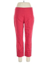 Elie Tahari Women Red Linen Pants 10