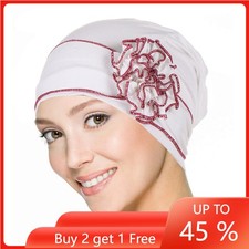 Women Underscarf Beanies Flower Hat Muslim Turban Cap Chemo Head Wrap Bonnet Hat