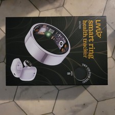 Livup Smart Ring Health Tracker Silver Size 8
