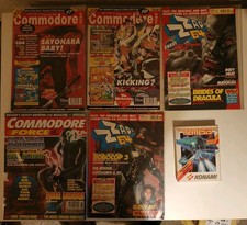 Zzap! 64 x 2, Commodore Force x 1,Commodore Format x 2,Nemesis Tape c64 Complete