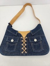 Cartera de mezclilla Bolso de hombro Chaqueta de jean Cartera con soporte para teléfono celular/maza