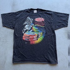 Vintage 1996 USA Dupont Refinish Racing #24 Jeff Gordon Black Tee Nascar Men XXL