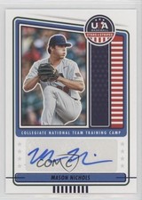 2023 Panini USA Baseball Stars & Stripes Mason Nichols (Blue Ink) Auto sc8