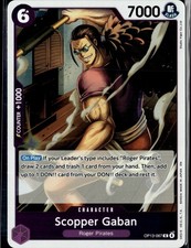 Scopper Gaban OP13-067 Rare Carrying On His Will One Piece Foil Near Mint